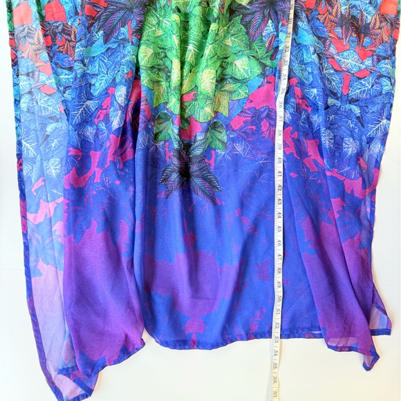 NWT Pierre Cardin Tropical Print Tunic Pareo Swim Cover Up Dress Size S - Picture 16 of 16